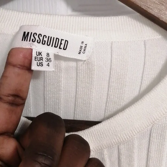 Missguided Ribbed Button Down Bodycon Dress - Picture 3 of 10